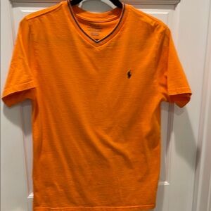 Polo by Ralph Lauren Boys Orange Short Sleeve Tee Size Large 14-16